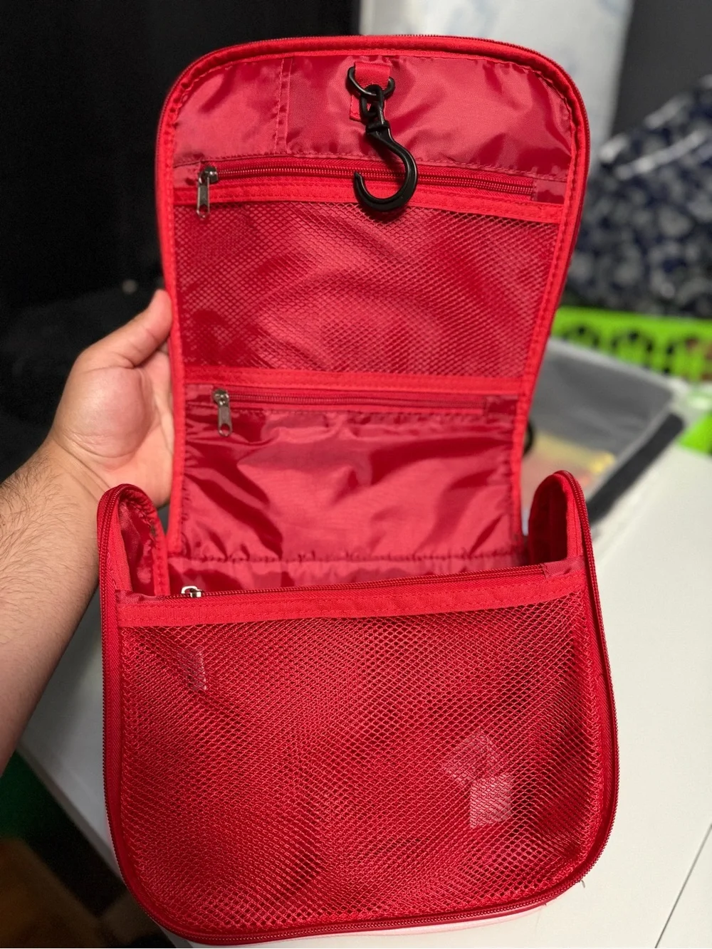 True Religion Pink Bag with Red Trim